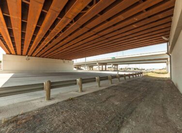 underside of bridge at Division Street Interchange